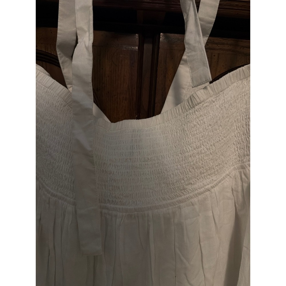 Anthropology Raga Halter Dress white lined size Large - Picture 4 of 7